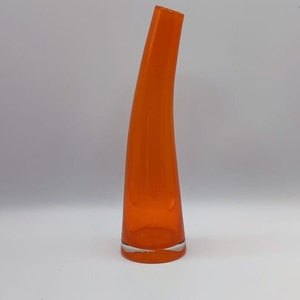 Vase en verre orange - Etsy France