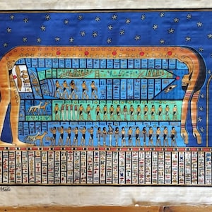 Original papyrus made and painted by hand in Egypt