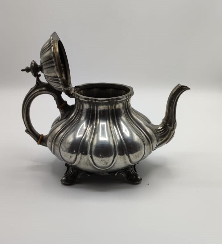 Service à Thé En étain Shaw And Fischer (Richardson Sheffield) Vintage - Occasion, Complet, Argenté