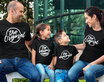 The original, Carbon Copy & Duplicate Family T-shirts, Daddy and Me, Mommy and Me