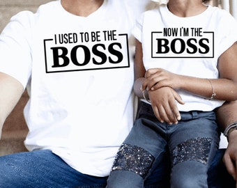 BOSS Family Matching T-shirts, Daddy & Me, Mommy and Me