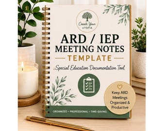 ARD / IEP Meeting Notes Template | Special Education Documentation | Canva Editable | ARD Facilitator Tool