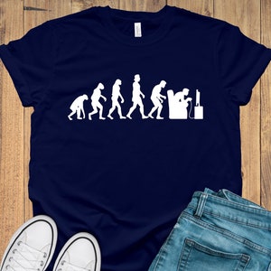 Evolution Gamer T-Shirt,  Funny Gamer Gift, Men&#39;s Gaming T-shirt, Idea For Him,  Husband Shirt Men&#39;s UK , Christmas Present, Father&#39;s Day