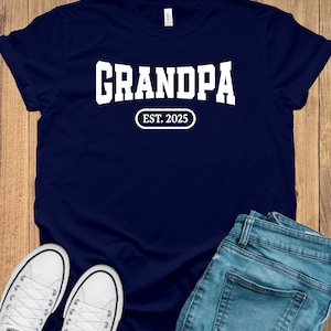 grandpa est shirt, gift for grandfather, Personalized Grandpa shirt, Grandpa Shirt, Fathers Day Shirt, Dad Shirt, Fathers Shirt, Papa Shirt