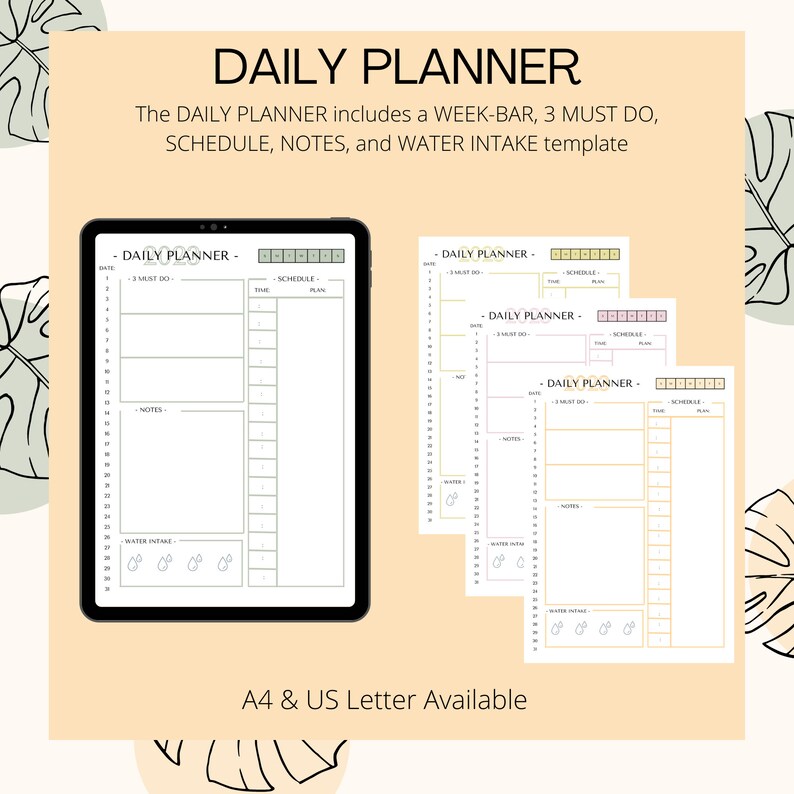 20232024 Planner Template, ADHD Life Planner, Student Planner, Canva Planner, Beige 2023