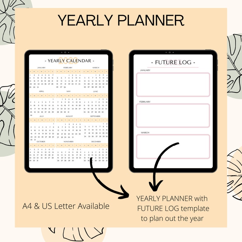 20232024 Planner Template, ADHD Life Planner, Student Planner, Canva Planner, Beige 2023