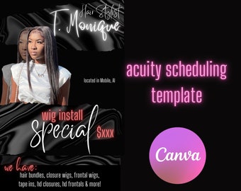 Plantilla de programación de agudeza del peluquero