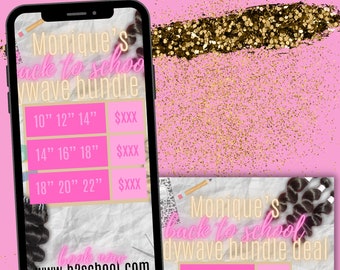 Plantilla de venta de cabello