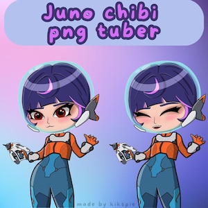 süße Juno Chibi Base png Knollentasse für twitch/discord | vtuber | Aufsicht 2 | reaktiv | blinken