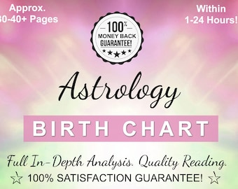 In-Depth Astrology Birth Chart Reading: Natal Chart Analysis (Digital PDF)