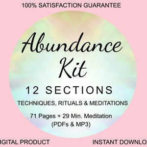 Abundance Manifestation Kit: Rituals, Mantras, Meditation (PDF & MP3)
