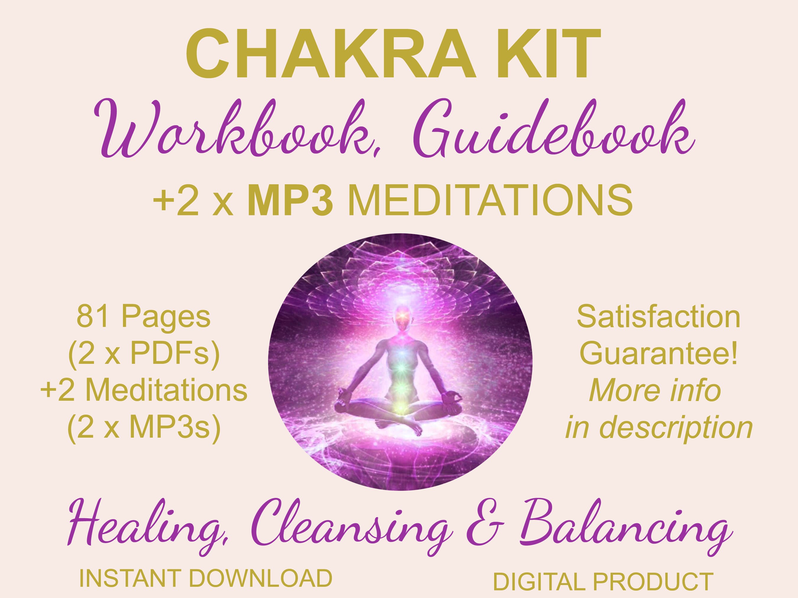 Chakra Kit Chakra Healing Cleansing Balancing Workbook - Etsy