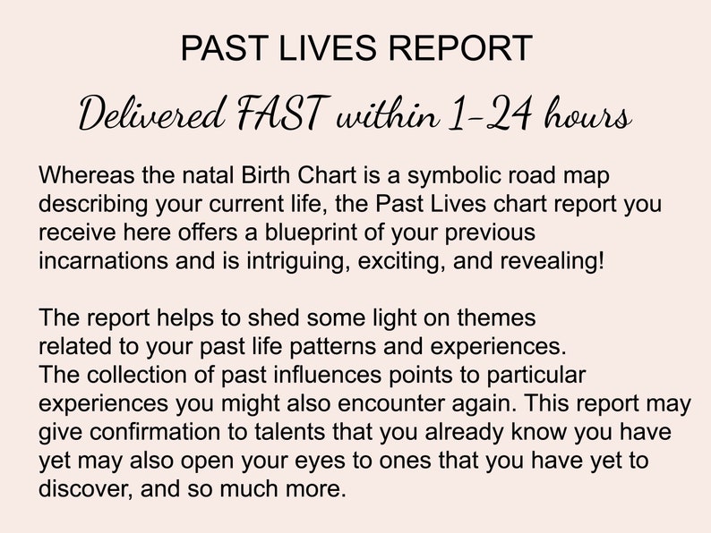 Birth Chart 1 Year Forecast Past Lives Report Astrology Readings, Natal Chart, 12 Month Prediction, Birth Chart Analysis, Astro Bundle Bild 7