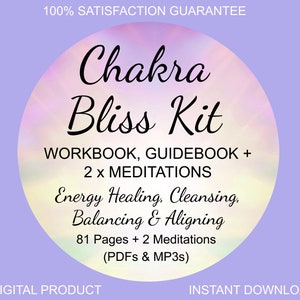 Chakra Kit, Chakra Healing, Cleansing, Balancing, Workbook, Meditations, Aura, High Vibe, Energy Healing, Meditate, Spiritual, Self Healing