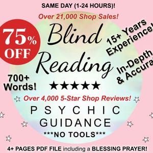 Psychic Reading, Same Day 1-24 Hour, Psychic Prediction, No Tools or Questions, Divine Guidance, Spiritual, Best, Honest, Genuine, Accurate