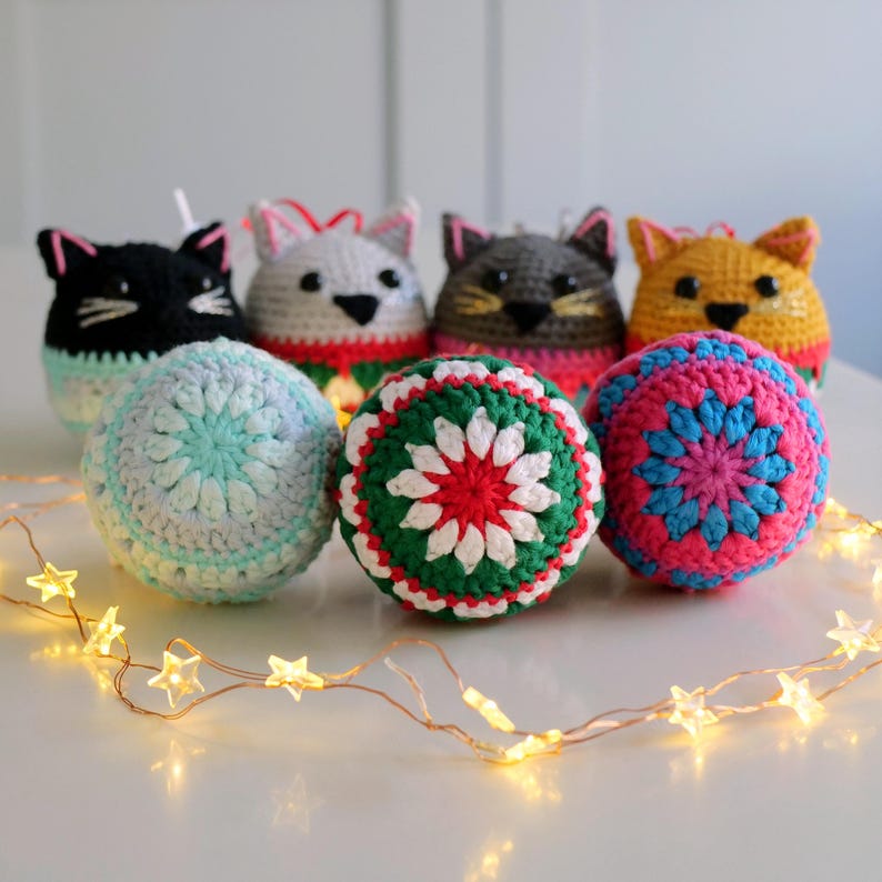 Cat Bauble Christmas Decoration, Handmade Gift for Cat Lovers Etsy UK