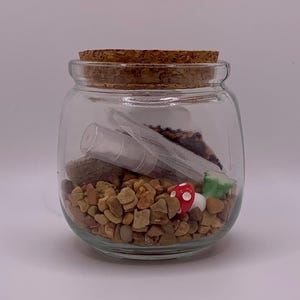 Miniatur Terrarium Garten Kit: DIY Micro Greens, Korkdeckel