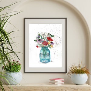 Blumen in blau Blumenvase Aquarell Malerei, Blumenvase, Blumenvase, Blumenvase, Blumenvase, Blumenvase, Blumenvase, Blumenvase, Blumenvase, blau, Blumenvase