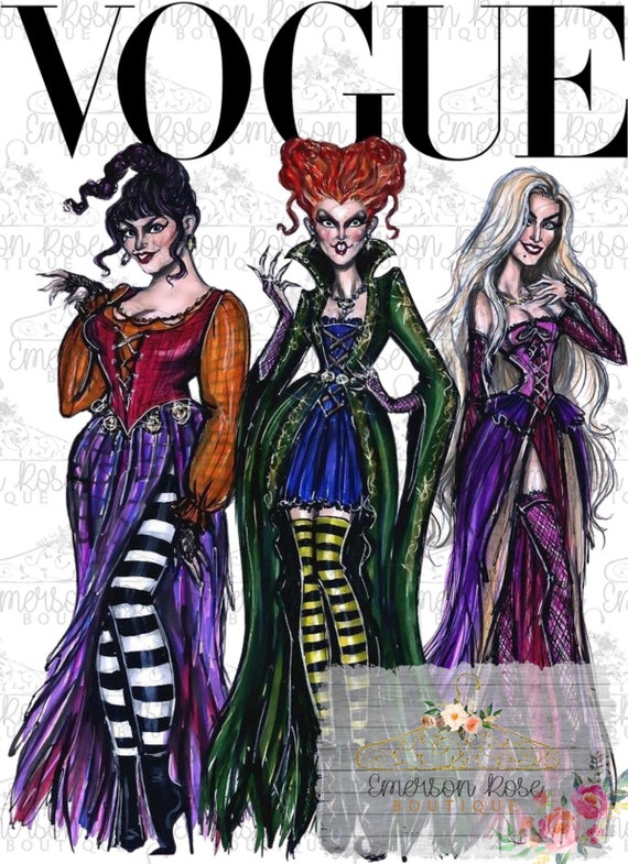 Hocus Pocus Sanderson Sisters Vogue Halloween Sublimation Etsy
