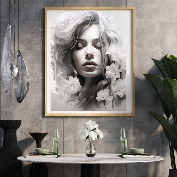 Dreamy Girl Painting Wall Art bundle