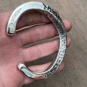 Quality  Massive Solid Silver Viking  Torque  Bangle  5 0Z +