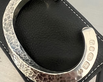 Heaviest 141g +  Sterling Silver Large  Bespoke Hallmarked Viking  Torque  Bangle