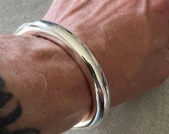 Heaviest 112g + Sterling Silver Torque Bangle Solid