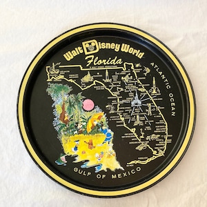 Vintage Disney World Collectable Metal Plate