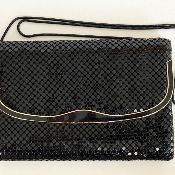 Black Mesh Vintage Evening Bag/Clutch