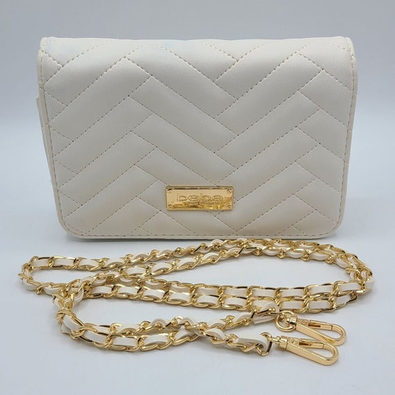 Bebe Los Angeles Sophia Crossbody Bag Creme