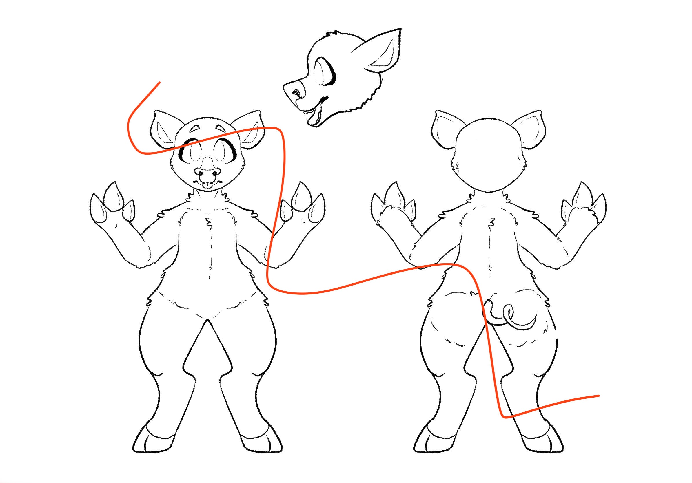 Ref Sheet Bases ! Hooved Creatures [pig] - Etsy