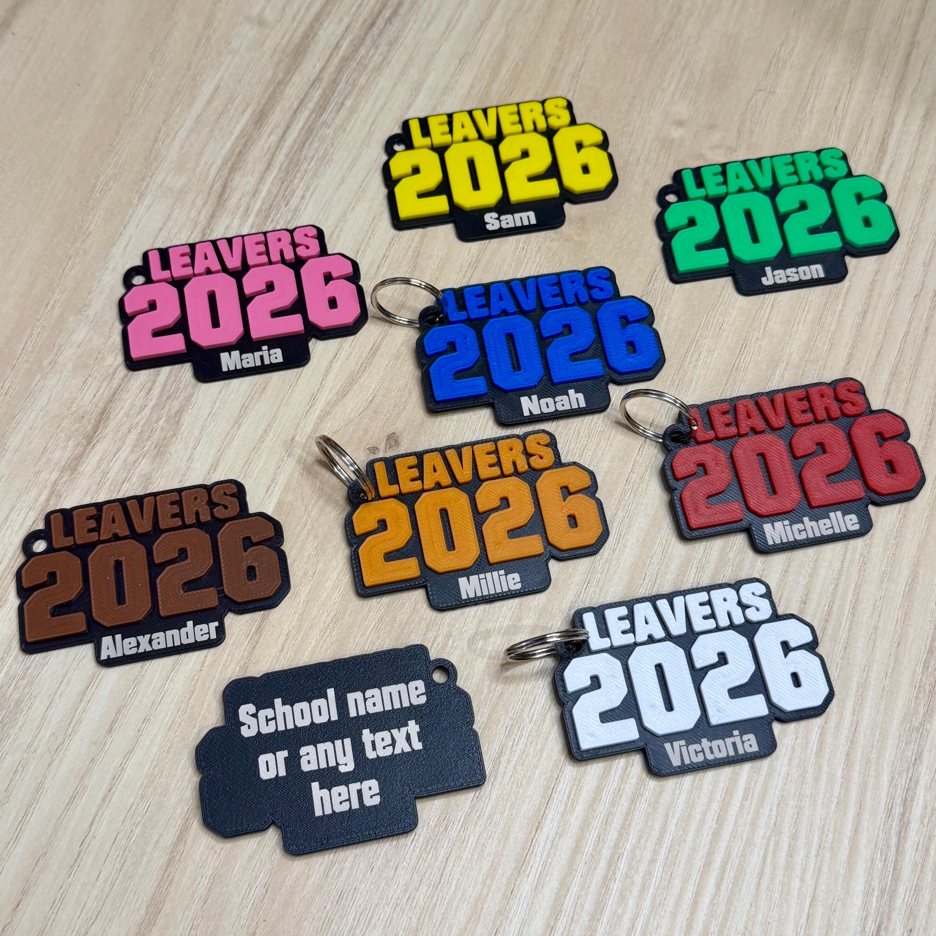 School Leaver Class of 2026 Keyring, Year 6 Leavers, Teacher Pupil Gift ...