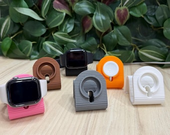 Charging stand for Apple Watch, Watch charger holder, Docking Stand for watch, Minimal Desk Charger Stand, Cable tidy organiser