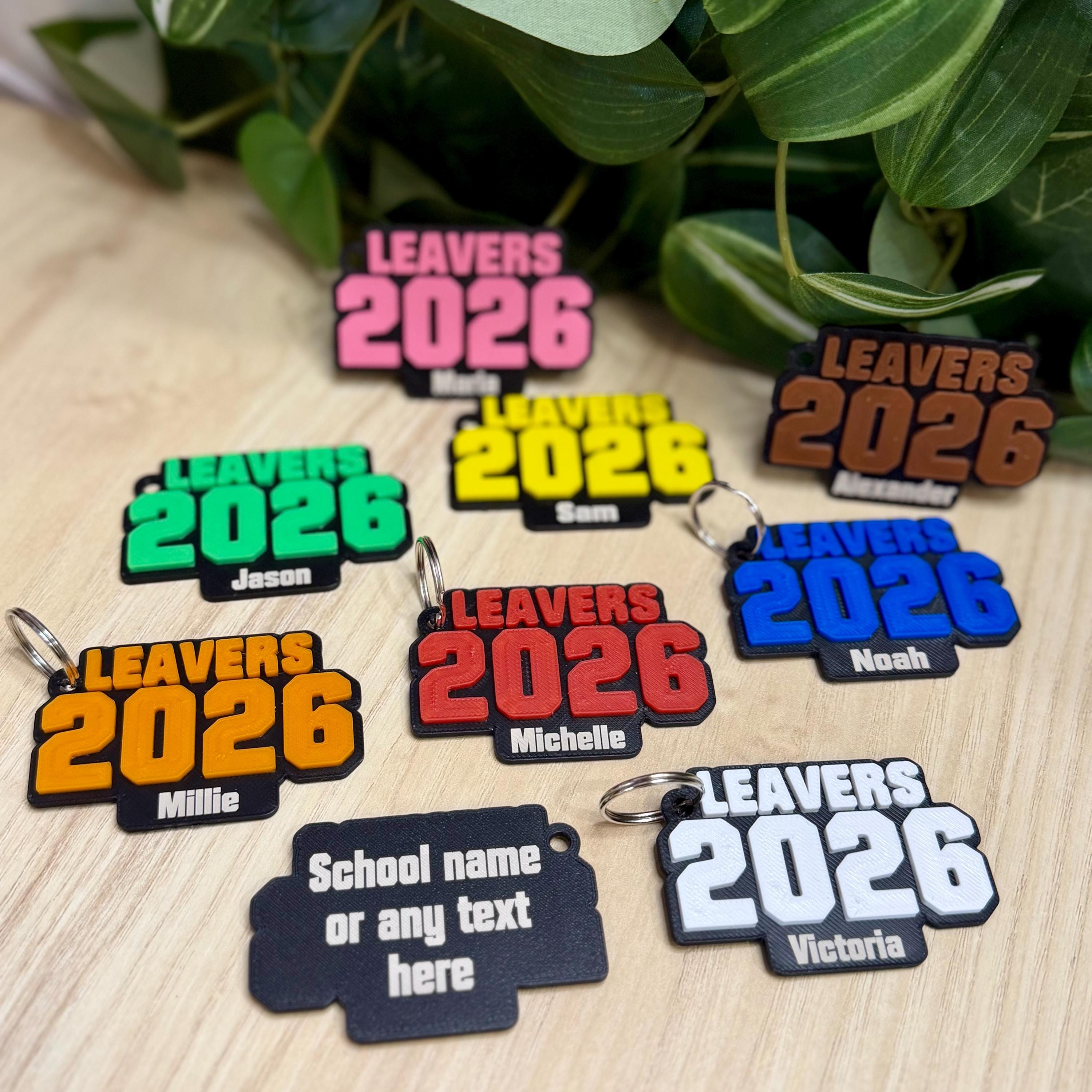 School Leaver Class of 2026 Keyring, Year 6 Leavers, Teacher Pupil Gift ...