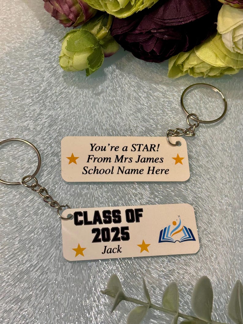 School Leaver Class of 2026 Keyring, Year 6 Leavers, Teacher Pupil Gift ...