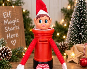 Holiday Elf Postbox Prop, 3D Printed Christmas Elf Igloo Accessory, Christmas Elf House, Elf Arrival Decoration, Balloon Decor