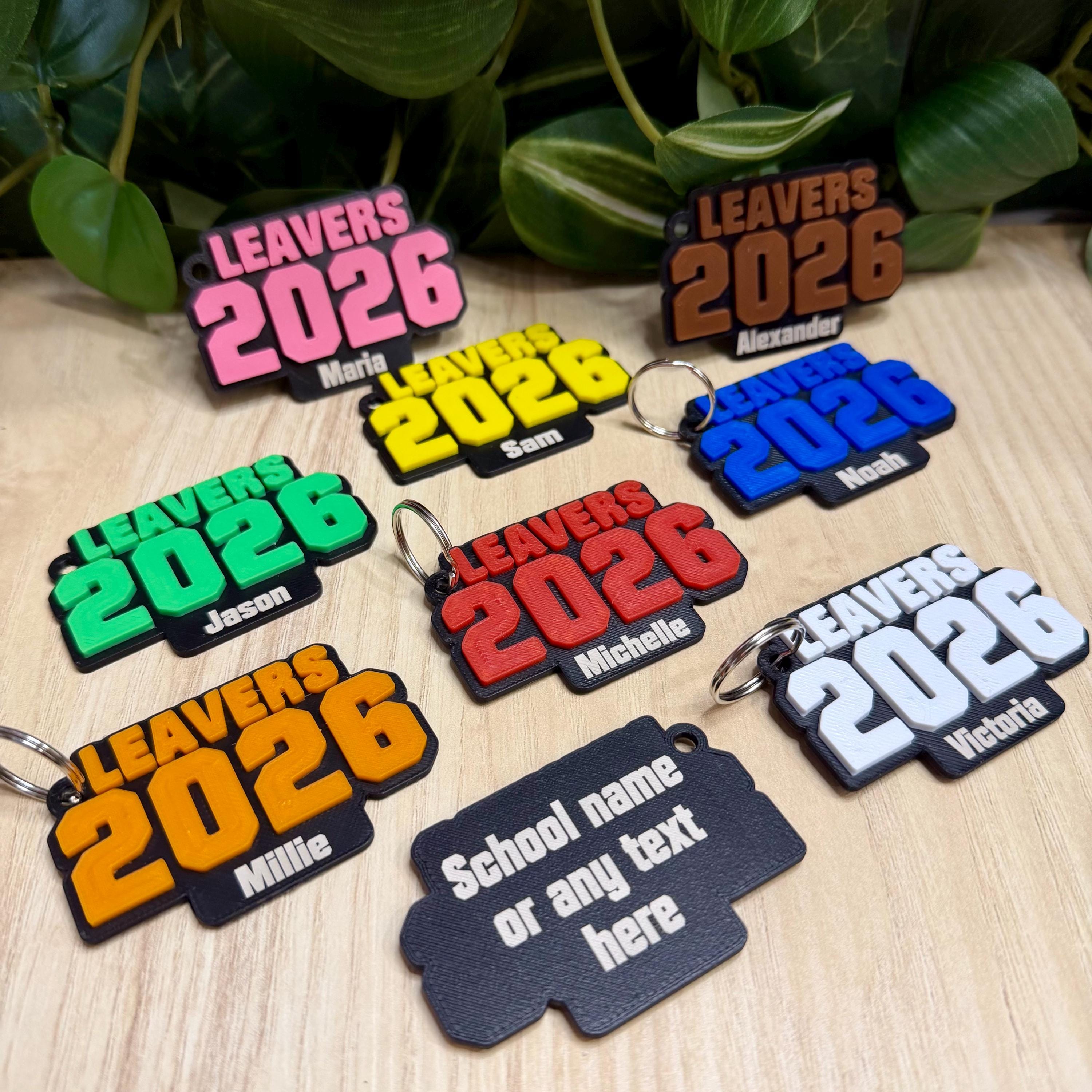 School Leaver Class of 2026 Keyring, Year 6 Leavers, Teacher Pupil Gift ...