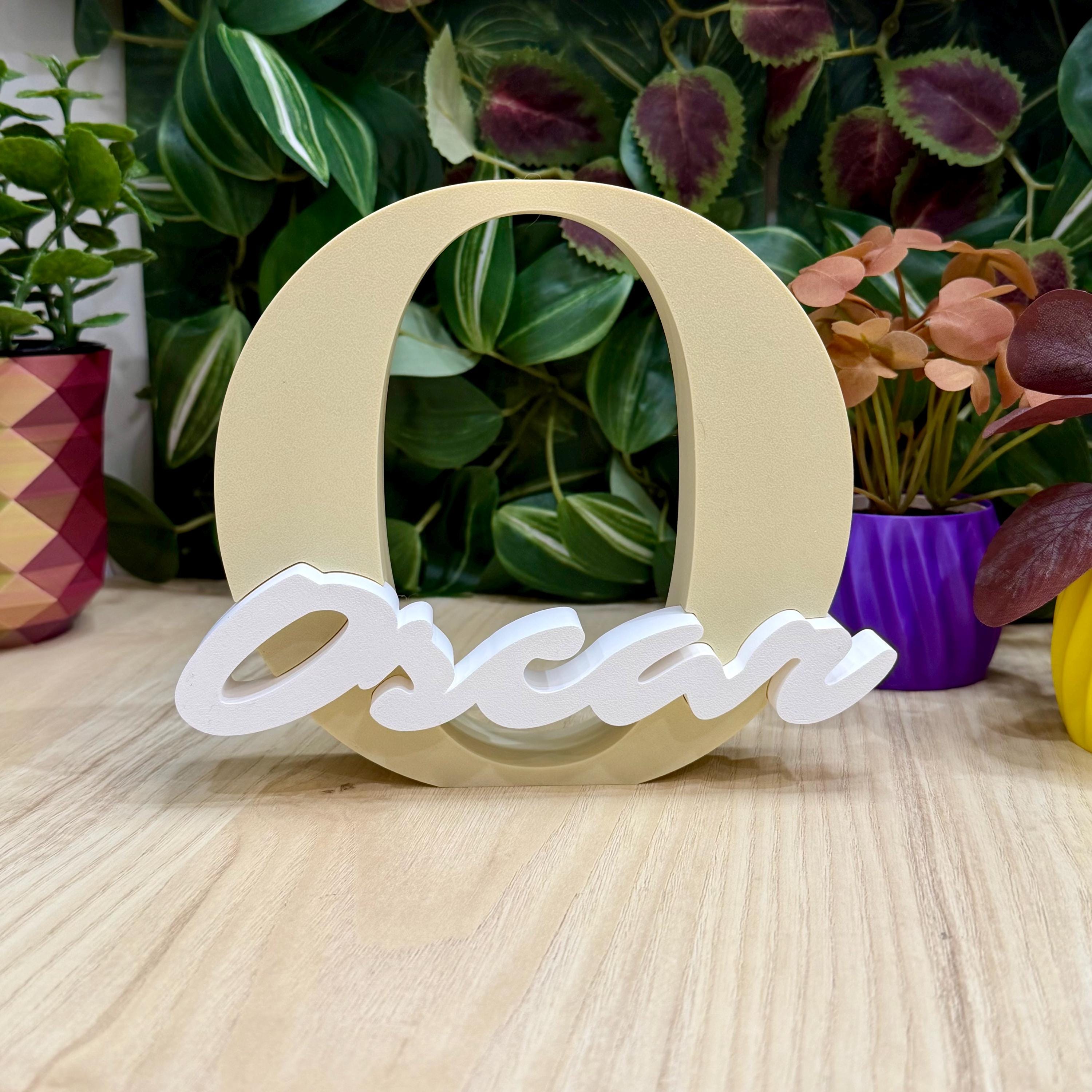 Personalised Name Letter Sign, 3D Printed Custom Initial in Pink or ...