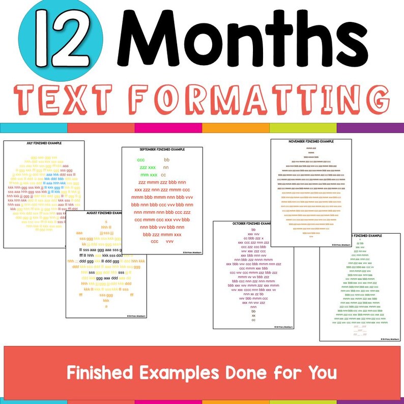 Text Formatting Activities for Typing & Word Processing Practice (PDF ...