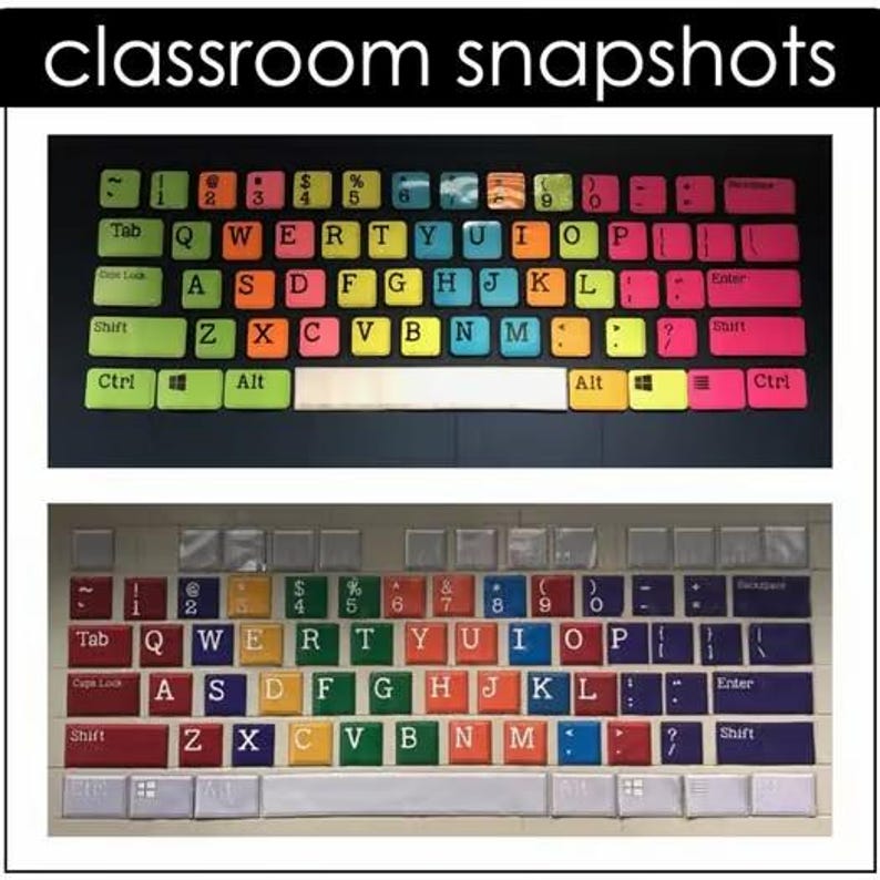 Giant Keyboard Bulletin Board Kit | Technology Themed Classroom Decor ...