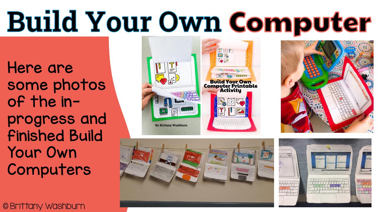 Paper Computer STEM Activity | Printable Laptop Craft (PDF Download) - Etsy