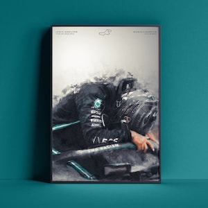 Lewis Hamilton F1 2020 Champion | F1 Car Poster Print | Turkish Granprix | Wall Art | Gift | Illustration | water Painting