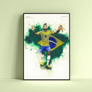 neymar brazil poster, Worldcup 2022,neymar jr