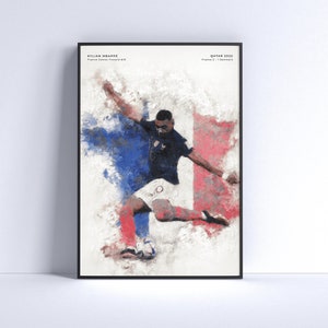 Kylian Mbappe france poster - Worldcup 2022