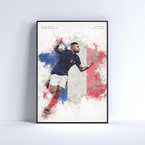 Kylian Mbappe france poster - Worldcup 2022