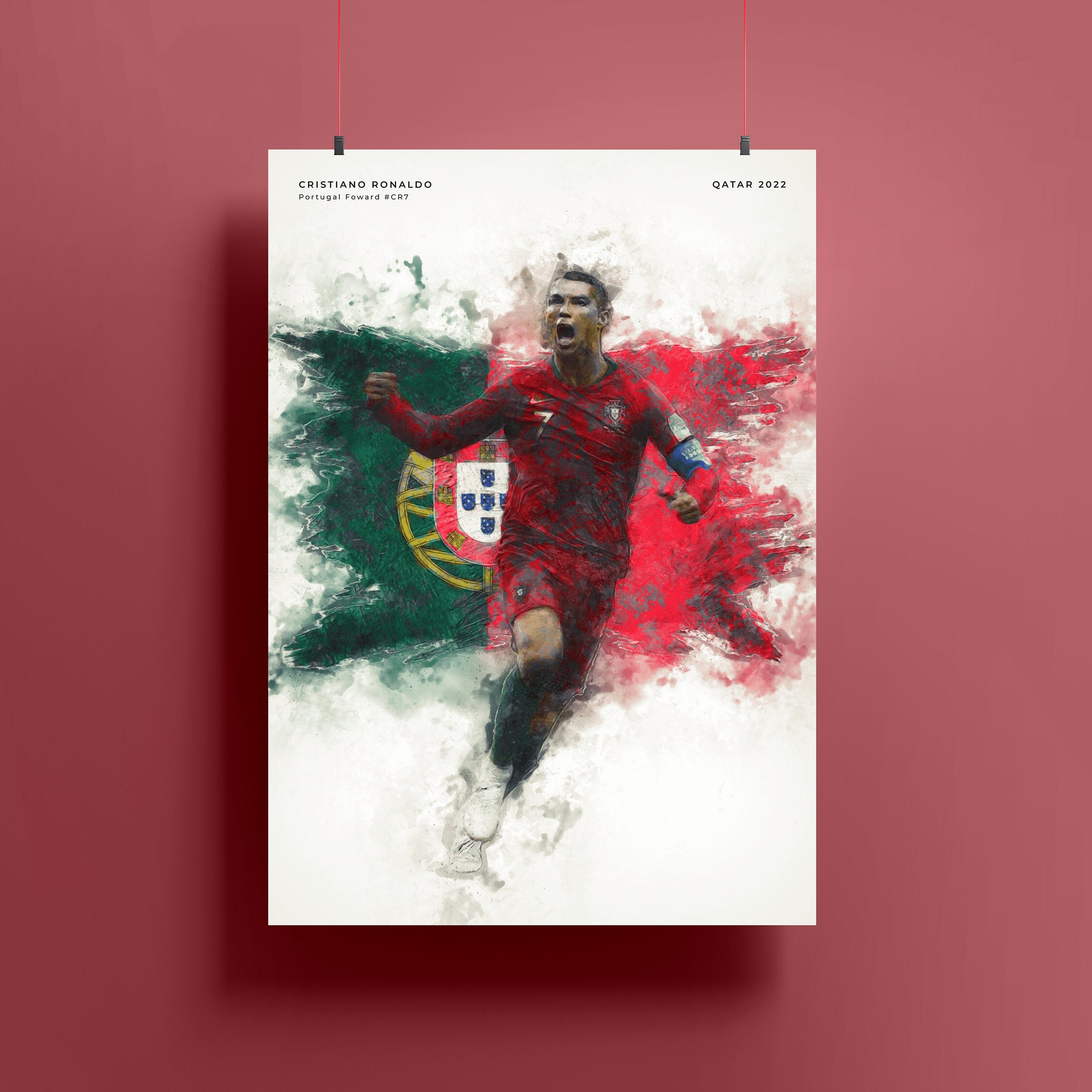 Download Burning Football Legend Cristiano Ronaldo Cool Digital Art  Wallpaper