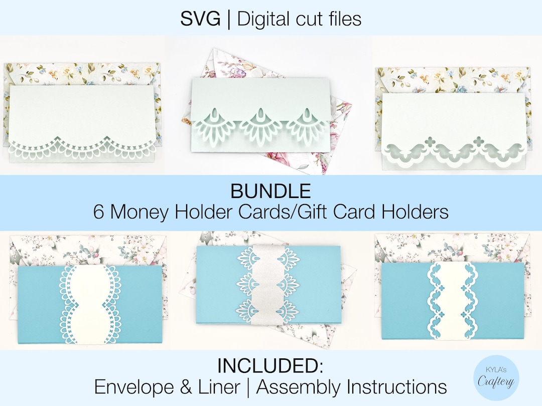BUNDLE | Money Holder Card SVG | Gift Card Holder SVG | Digital Cut ...