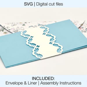 Money Holder Card | Gift Card Holder | Digital SVG Cut Files DIY | Cricut Silhouette | Envelope and Liner Included | Instant Download