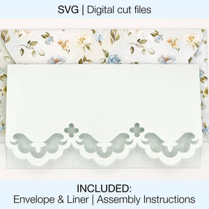Money Holder Card | Gift Card Holder | Digital SVG Cut Files DIY | Cricut Silhouette | Envelope and Liner Included | Instant Download