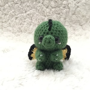 Flappy the Baby Dragon Mystical Plush Digital Crochet Pattern